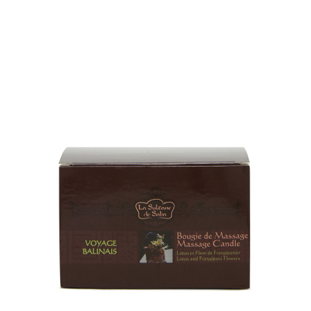 Свеча для массажа с маслом карите Лотос/Франжипани