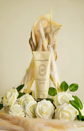 Гоммаж Протеины шёлка с ароматом Апельсиновые цветы